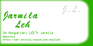 jarmila leh business card